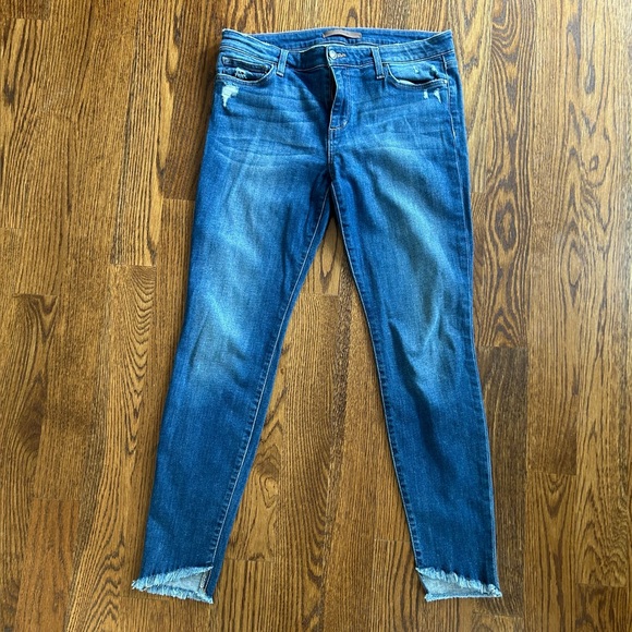 Joe’s Jeans Larissa Mid Rise Skinny Jeans Women’s Size 31 Blue Stretch Denim - Picture 2 of 6